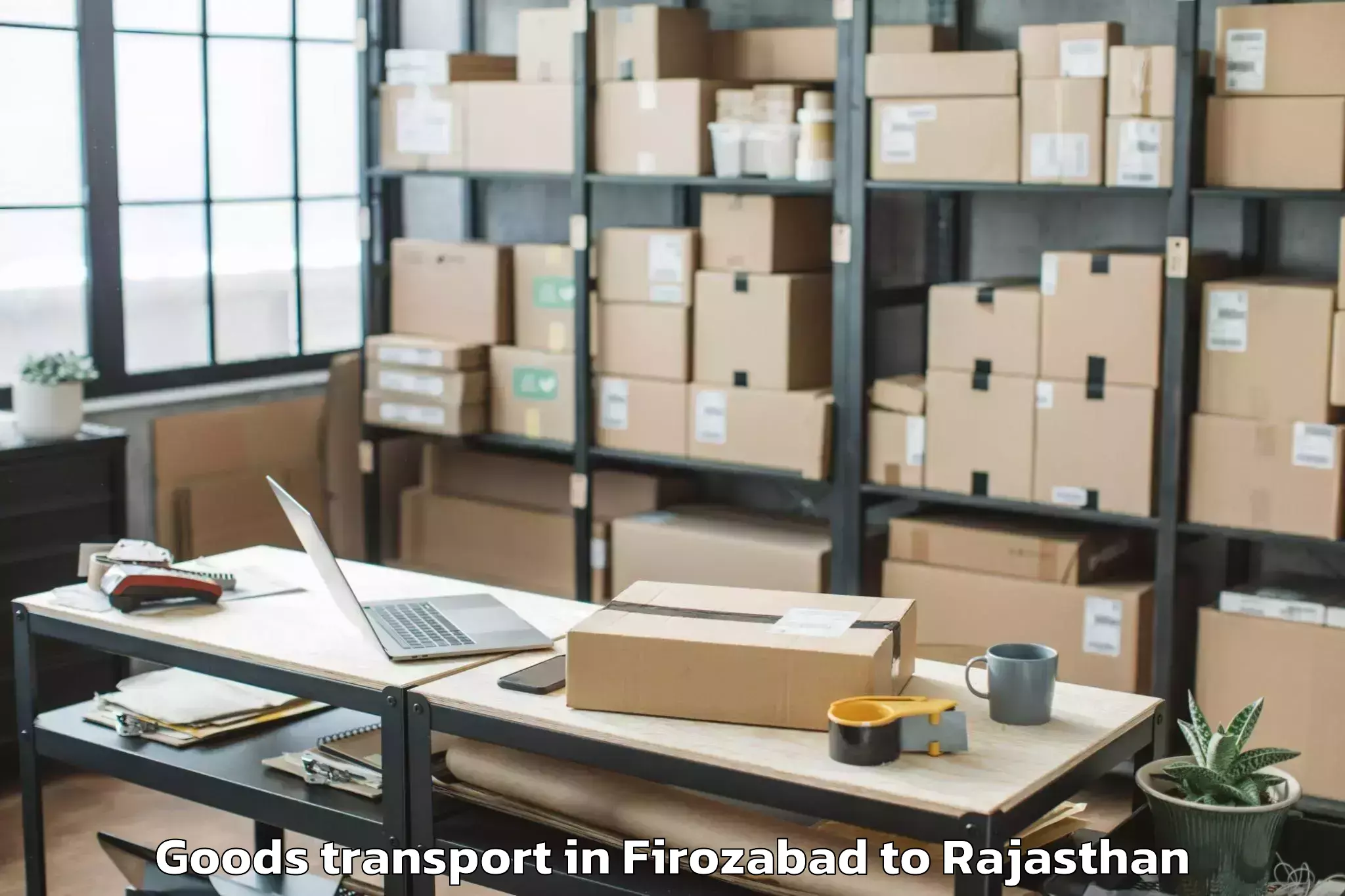 Discover Firozabad to Abhilashi University Jodhpur Goods Transport